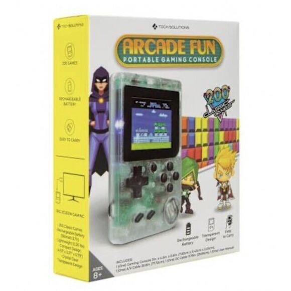 🔥Arcade Fun Portable Gaming Console Classic Retro Handheld 200 Arcade Game NWT - Picture 5 of 7